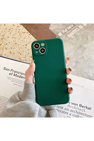 Balerion Apple iPhone 15 Kılıf Kadife Lansman Soft Yumuşak Liquid Silikon Kam...