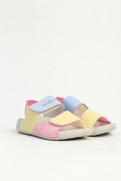 United Colors of Benetton Sandale pentru copii albastre galbene BN-1422