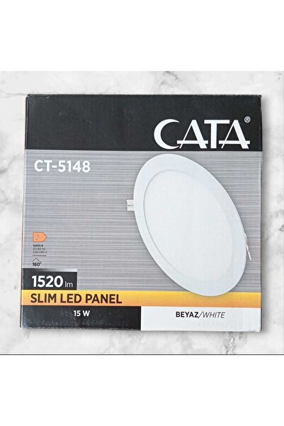 Cata CT-5148 BEYAZ RENK 6500K 15 W SLİM LED SPOT