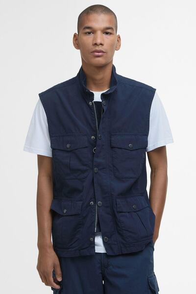 Barbour Casual Corbridge Yelek NY51 Navy