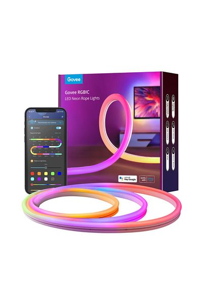 Govee Wi-Fi + Bluetooth RGBIC Neon LED Strip Light 10ft