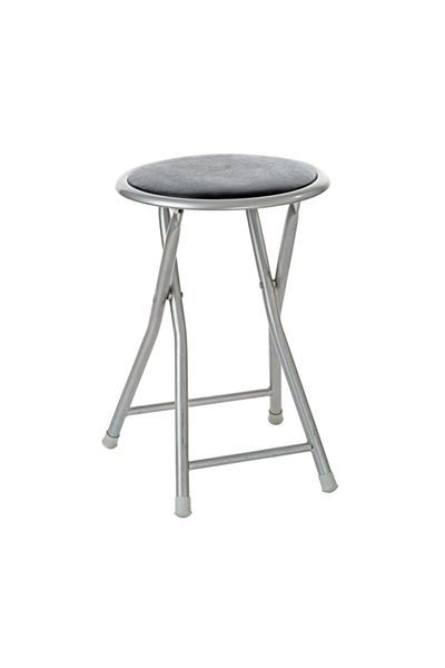 micasa Space-Saving Contemporary and Modern Design Round Foldable Stool