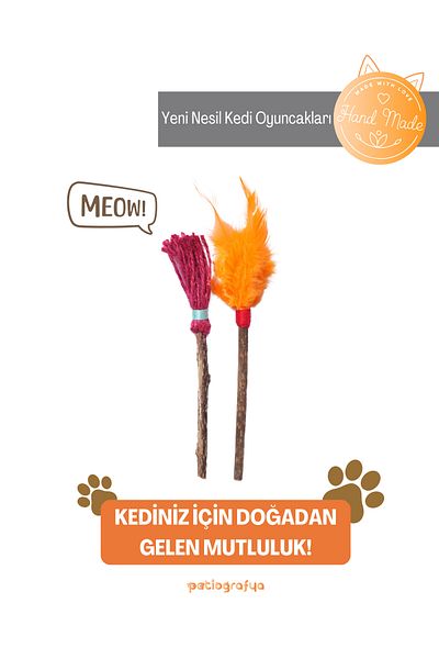 patiografya Matatabi Feather Stick & Broom