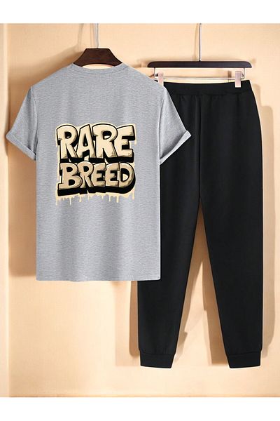 uyguntarz Unisex Rare Breed Printed Tracksuit Set