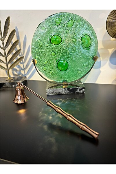 Mercan Tasarım Atölyesi BAMBU SAPLI MUM SÖNDÜRÜCÜ-BAKIR (ROSE)