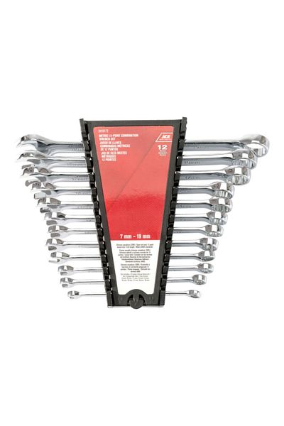ACE 12-Piece High Quality Sturdy Handle Rust Resistant Combination Wrench Set