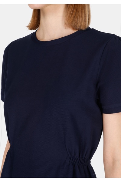 Colin's Regular Fit Nakışlı Kadın Lacivert Kısa Kol Elbise