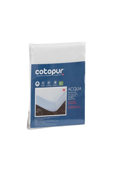 Cotopur Acqua Waterproof Absorbent Fitted Queen Mattress Protector 180 x 200cm
