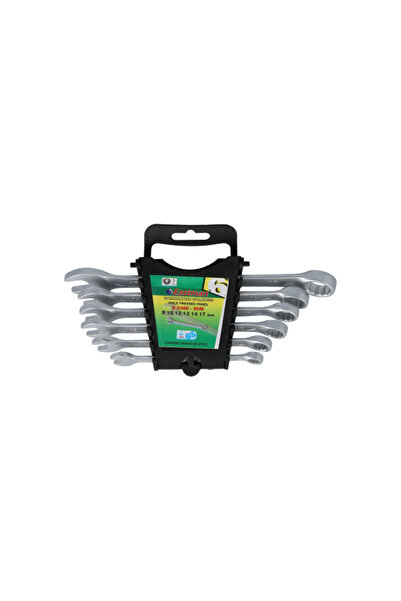 EASTMAN مجموعة مفاتيح ربط مركبة مكونة من 6 قطع من الفولاذ المقاوم للصدأ والفاناديوم والكروم المضغوط على البارد