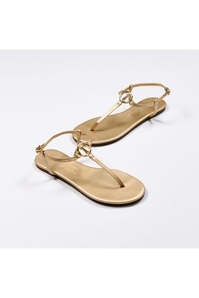 Tkees Buckle Gold Gold Women's Flip Flops Sandals