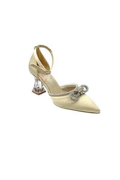 iskarpino Pantofi de damă cu toc clasic, cu toc clasic, cu șireturi la gleznă, cu vârf ascuțit, cu toc calice (7 cm)