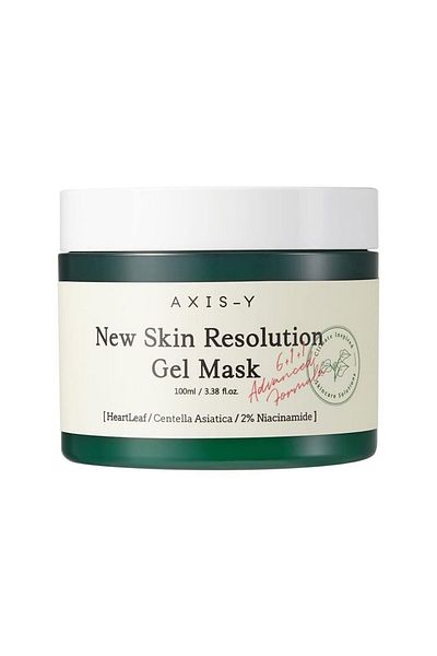 AXIS-Y New Skin Gel Mask - Mugwort & 2% Niacinamide - Spot Treatment, Barrier Repair, Brightening - Vegan