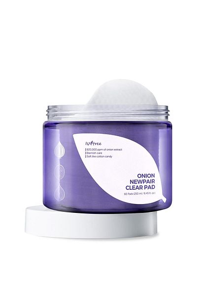 Isntree Onion Newpair clear pad 250ml 8.45 fl.oz for blemish care soft texture pad