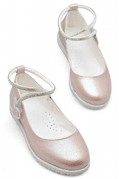 ISPARTALILAR 2025 Pantofi de balerină pentru fete cu talpă confortabilă cu velcro Rochie de seară de nuntă Balerini de logodnă acasă