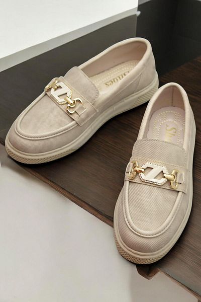 ISPARTALILAR 397 Comfortable Sole Casual Women's Shoes Buckle Women's Shoes Laofer Oxfort Women's Casual Shoes
