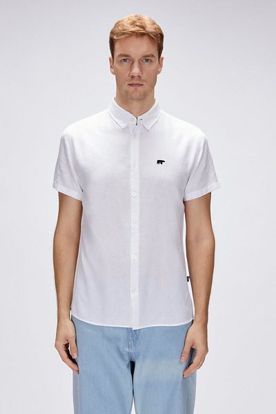 Bad Bear Tindra White Short Sleeve Men's Shirt