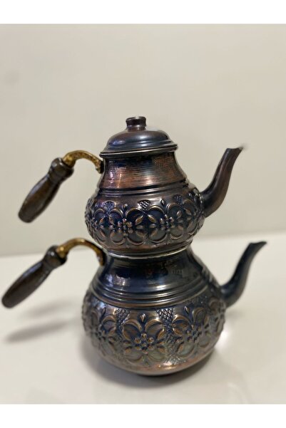 Erişim Bakırhanem Sebe Home Copper Tumbled Teapot