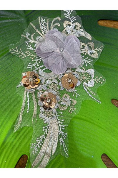 Gönülden Tasarım Sivi 30X18 CMPUYET CVETNI GUIPURE VEZAK DODATAK