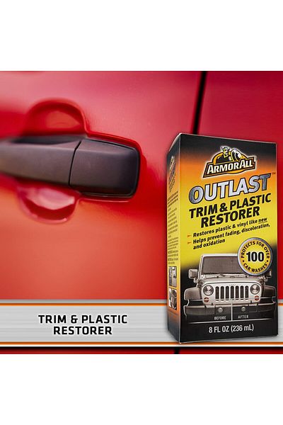Armor ALL Outlast Car Trim & Plastic Cleaner , Cleans Cars, Trucks, and Motorcycles, 8 Oz