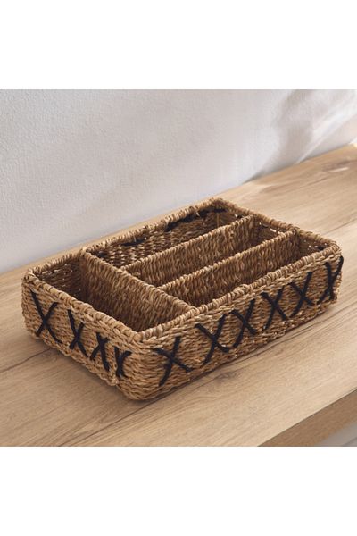 Home Box Naturaloom Rectangular Kitchen Basket 40x27x10 cm