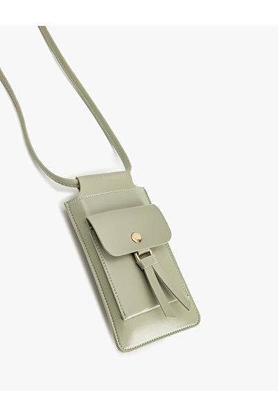 Koton Faux Leather Crossbody Bag with Metal Accessories