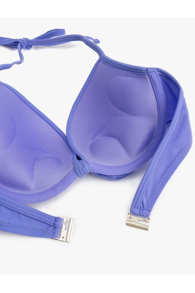 Koton Ματ υφασμάτινο φιόγκο Sweetheart λαιμόκοψη Push-Up μπικίνι