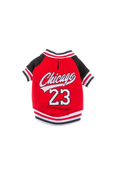 JesPawty Red College Jacket Dog Outfit