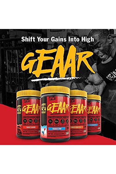 MUTANT GEAAR EAA & BCAA Powder with Leucine, Electrolytes, Coconut Water - Tiger's Blood, 30 Servings, 378g
