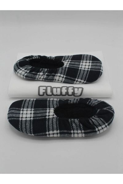 fluffy Men's Booties - Welsoft Fabric - Slippers - Home Shoes - Non-Slip - Soundproof - Sponge Sole