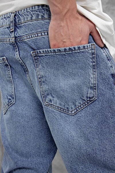 NOMARC Blue Kp-277-1 BF Jean cu detaliu de șlefuit