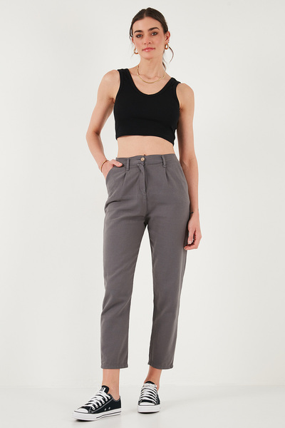Lela Pamuklu Slim Fit Normal Bel Düz Paça Pantolon PANTOLON 668Y5121