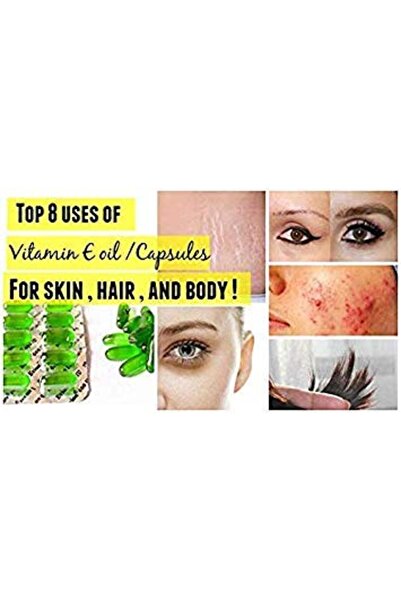 Evion 50 Evion Capsules Vitamin E for Glowing Face,Strong Hair,Acne,Nails, Glowing Skin 400mg