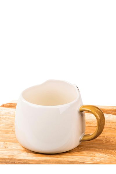 MUKKO HOME Cute Bear Embossed Porcelain Mug - 350 Ml, Hand Decor Painting, Stylish and Durable Mug