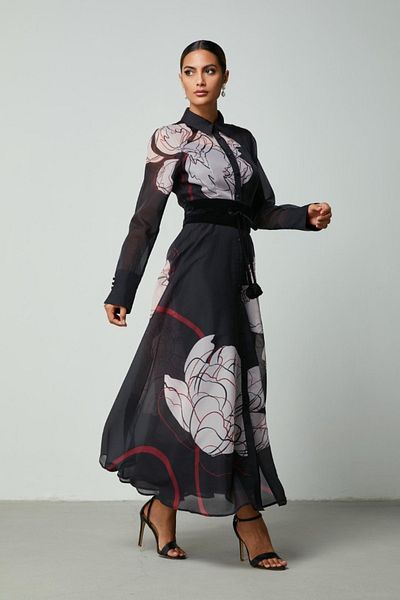 femi9 Belted shirt dress