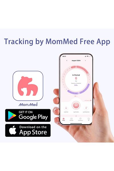 MOMMED Ovulation & Pregnancy Test Kit, 15 HCG & 40 LH Strips, 55 Urine Cups, Fast & Reliable