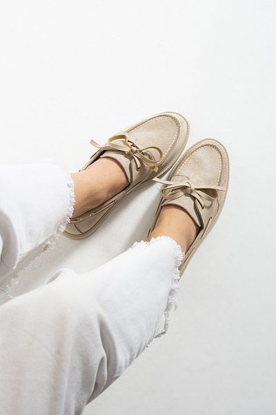 Bayramoğlu Pantofi M.S Comfortable Fit cu șireturi pentru femei din piele intoarsa