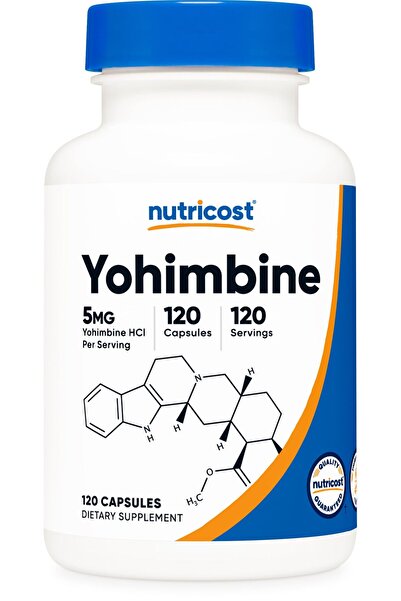 Nutricost Yohimbine HCl 5mg, 120 Capsules - Gluten Free and Non-GMO