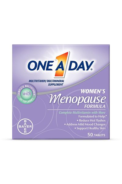 One A Day فيتامينات متعددة للنساء في سن اليأس تحتوي على فيتامينات أ، ج، د، هـ والزنك لدعم المناعة، أقراص