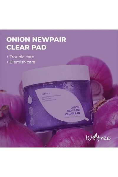 Isntree Onion Newpair clear pad 250ml 8.45 fl.oz for blemish care soft texture pad