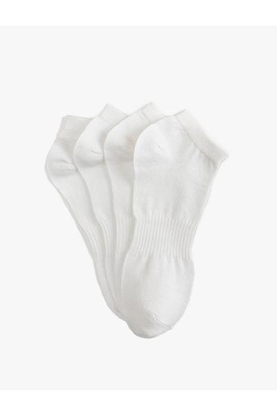 Koton Cotton Basic 4-Piece Booties Socks Set
