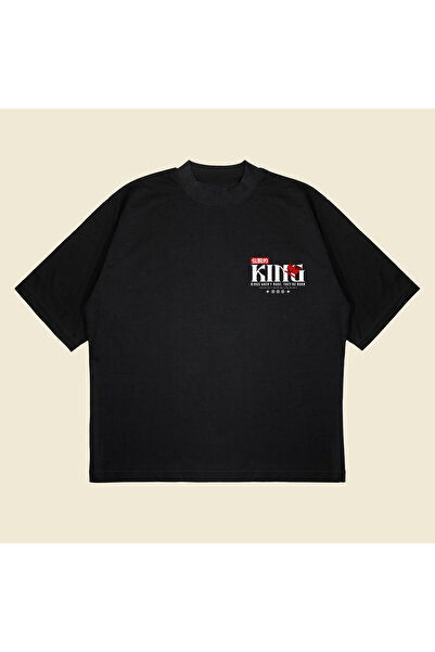 PURE POWER Legendary King cu imprimeu supradimensionat Bumbac unisex țesătură...