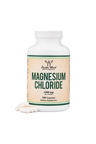 Double Wood Supplements Magnesium Chloride 180 Caps, 1,000mg - Digestive & Bone Support, Non-GMO, Gluten-Free by Double Wood