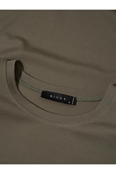 RİVUS Premium Soft Feel Padded T-Shirt - Khaki