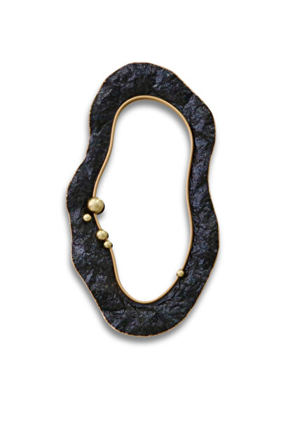 Lara Decor Siyah Metal Duvar Aynası