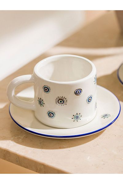 LC Waikiki New Collection - Set of 2 Porcelain Coffee Cups 100 ml