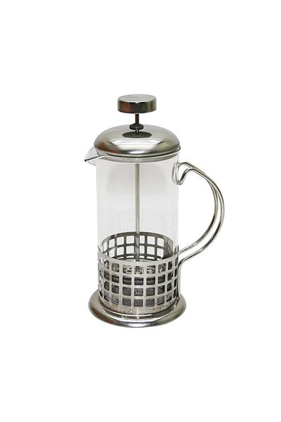 Mu Art French Press 350ml Glass Herb Strainer Metal Cage - Lid (4767)