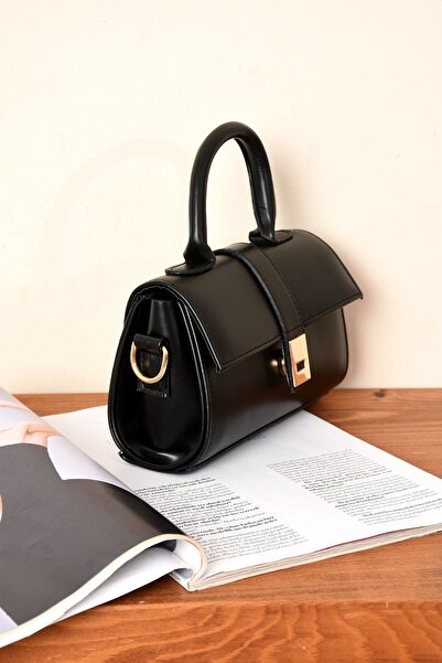 MİRO POLO Geantă de umăr Femei Negru Est226 Mini Geantă de mână și de umăr Design elegant Curea reglabilă