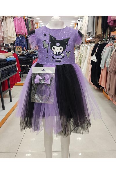 Yonca Çocuk 01034 Lumia Kids Girl Kuromi Dress