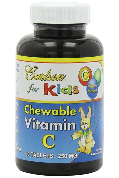 Carlson Labs, Carlson For Kids Chewable Vitamin C, 250mg, 60 Tablets
