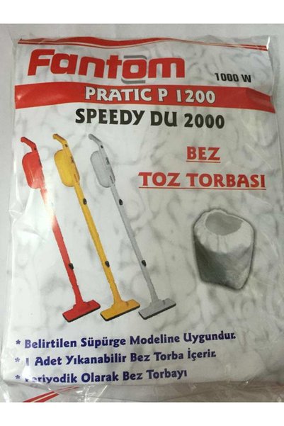 onemoda Fantom P 1200 Uyumlu Pratik Süpürge Filtresi 2 Adet